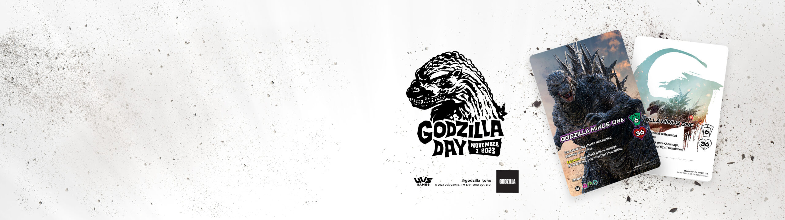 Godzilla Day: Godzilla Minus One promo cards from UniVersus!