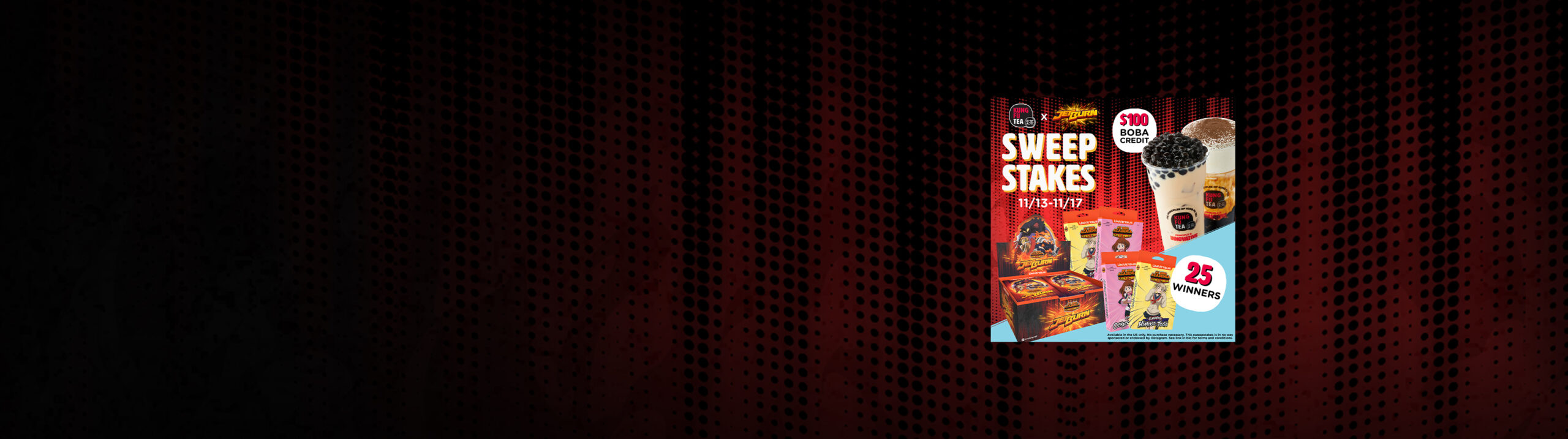 We are partnering with Kung Fu Tea!