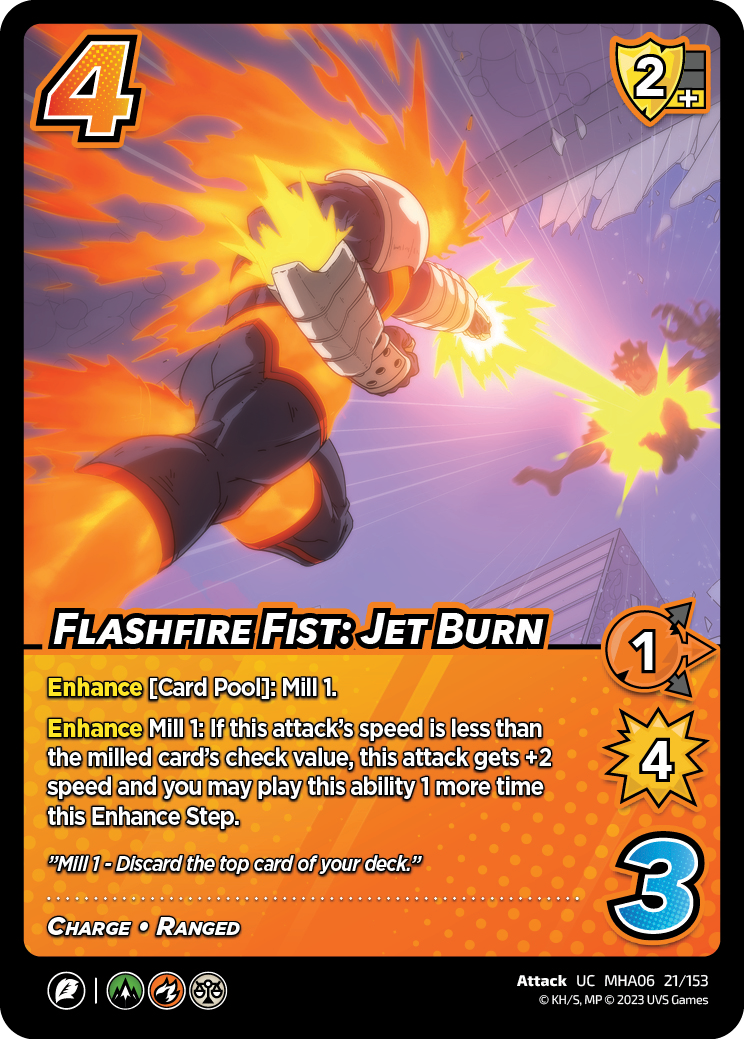 UVS06 Booster | 021 Flashfire Fist Jet Burn