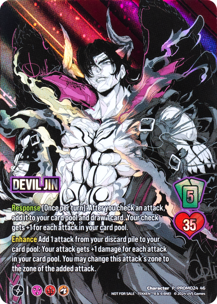 tekken 8 devil jin promo card