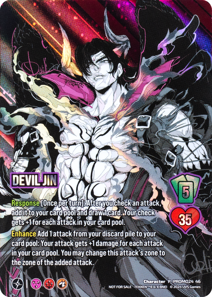 tekken 8 devil jin promo card
